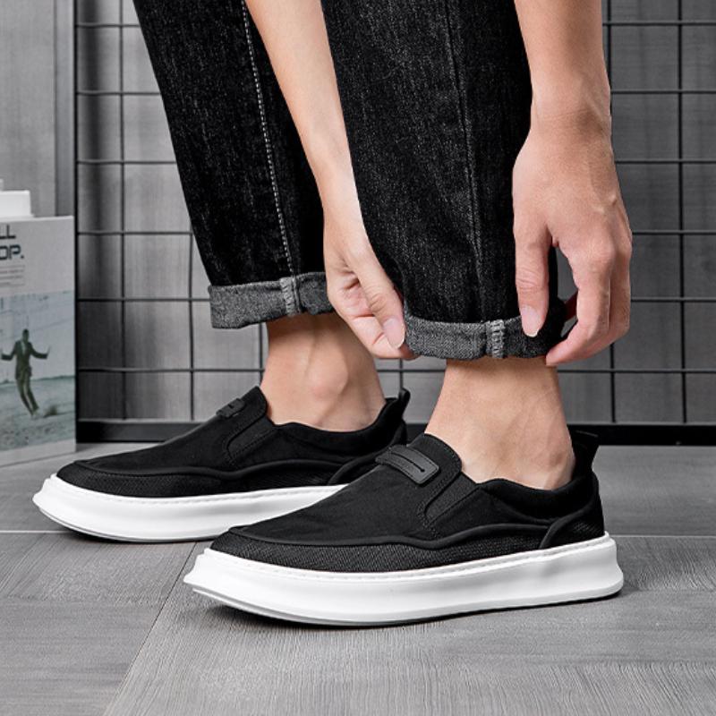 British Style Classic Men's Loafers Black Platform Slip On Casual Shoes Business Formal Shoes for Men Zapatos Casuales De Hombre