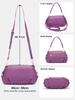 Zency Women's Genuine Leather Bag Charming Pillow Handbag