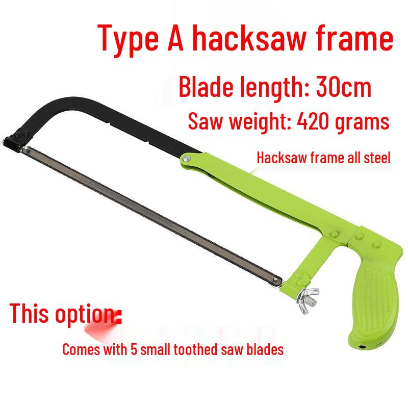 Multifunctional Steel Hacksaw Frame for Metal Cutting - Household Hand Tool