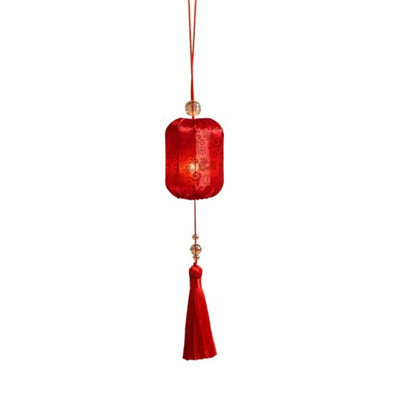 Chinese New Year Hanging Lanterns Small Lighted Red Lantern with Tassel for New Year Spring Festival Wedding Party Decor