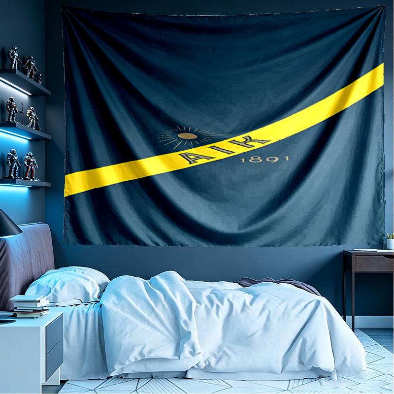 AIK Fotboll Druck Wandteppich, Leichte Wandbehang, für Schlafzimmer, Studentenwohnheim, Wohnzimmer, Heimkunstdekor, Geburtstags-Weihnachtsgeschenk für Freunde