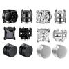 ZAKOL Crystal CZ Strong Magnetic Ear Stud Clip Earrings for Men Women Punk Round Zircon Magnet Earrings Non Piercing Jewelry