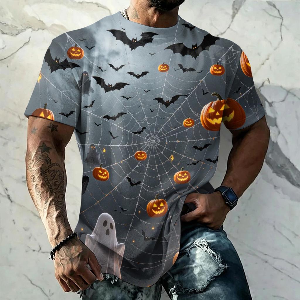 3D Pattern Print T Shirt with Breathable Cool Lightweight Flexible Fabric Easy to Match and Stylish Casual Wear