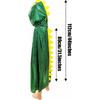 OLLULL Dinosaur Cape Dragon Hooded Cloak Halloween Costume Boy Girl Toddler Dress Up Clothes 3-8 Years Old Color Green