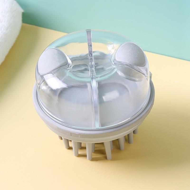 

1 шт., двухсекционная выдвижная щетка для мытья шампуня серый