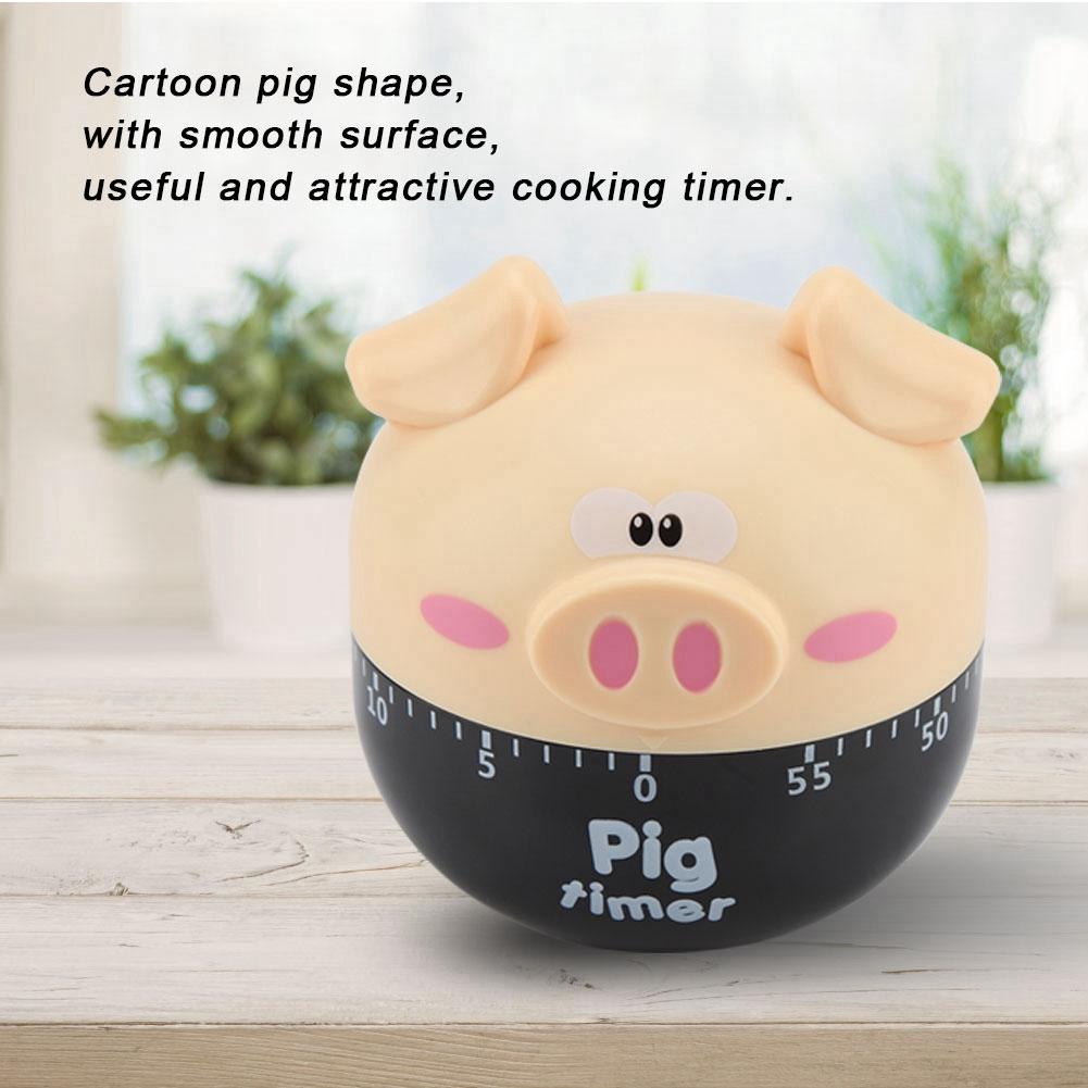 Cute Cartoon Pig Kitchen Timer Mechanical Timers Counters for Cooking Timing Tool