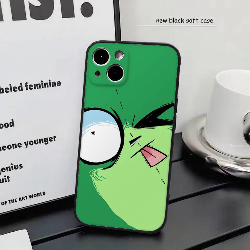 i-Invader Zim cartoon For Iphone 17 Air 16 Pro Max 15 14 13 Full Cover Anti-Shock MagSafe Cover