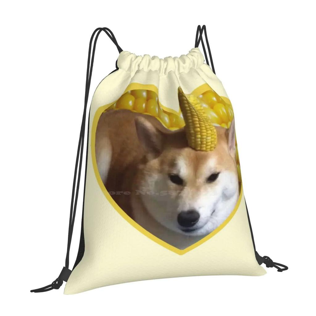 Doggo Stickers : Corndog Pattern Design Bag Student's Backpack Dogs Lobster Corgi Corgis Dog Lover Puppy Memes Reddit Funny