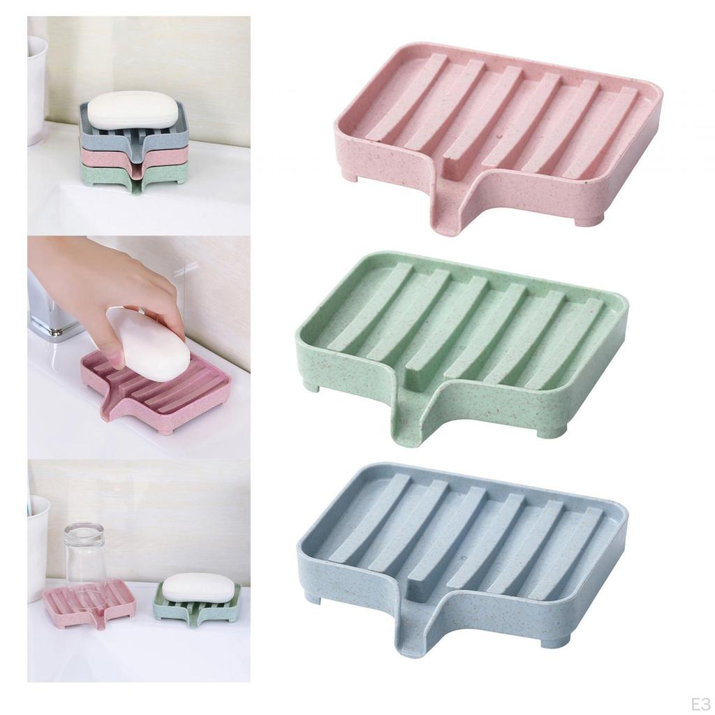 Bathroom Soap Dish Easily To Clean Waterfall Drain Saver Drainer Holder Box for