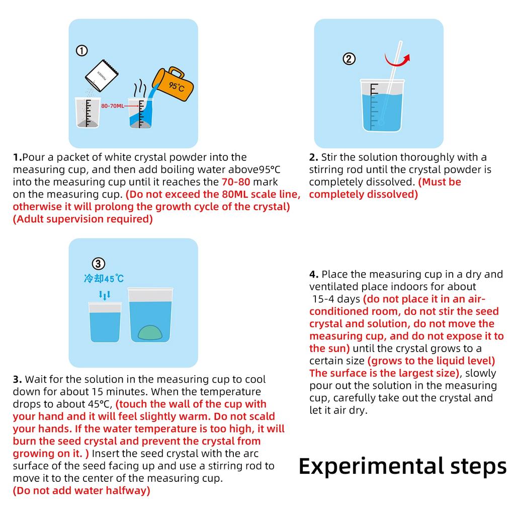 Technology Toy Crystal Planting DIY Scientific Experiment Set Fun Parent-child Communication Chemical Crystallization Principles