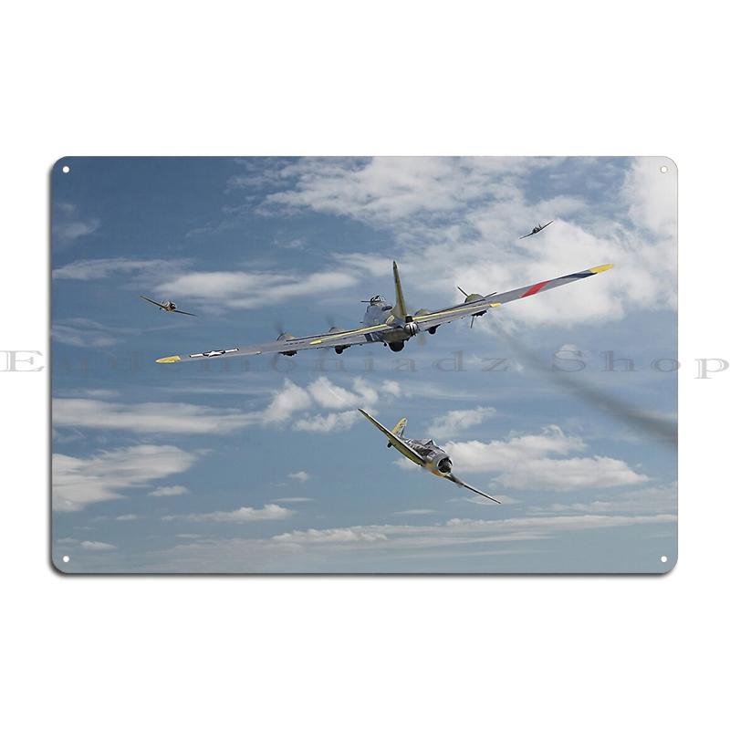 Fw190 Vs Raf Metal Plaque Poster Create Club Party Wall Decor Living Room WW2 Fighter Tin Sign Posters