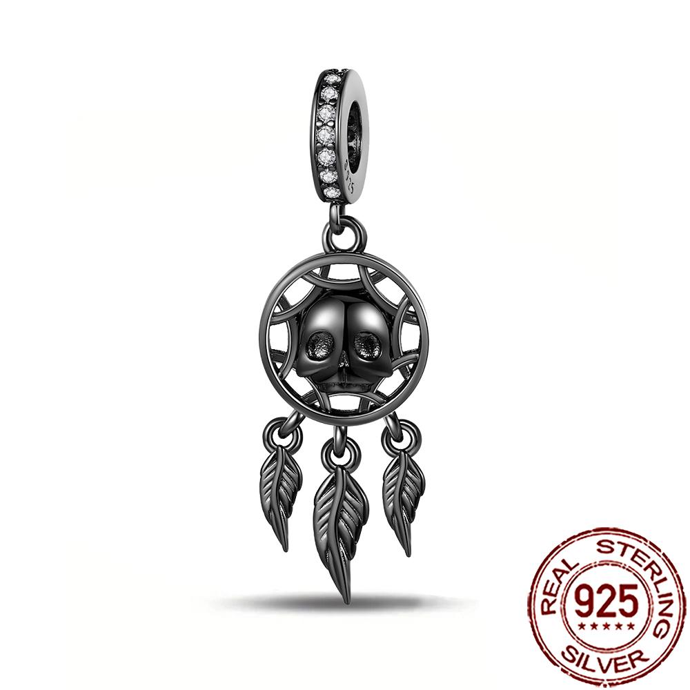 Gothic Charms Copper Halloween Nightmare Skull Skeleton Voodoo Doll Beads Fit Bracelet Necklace Diy Jewelry