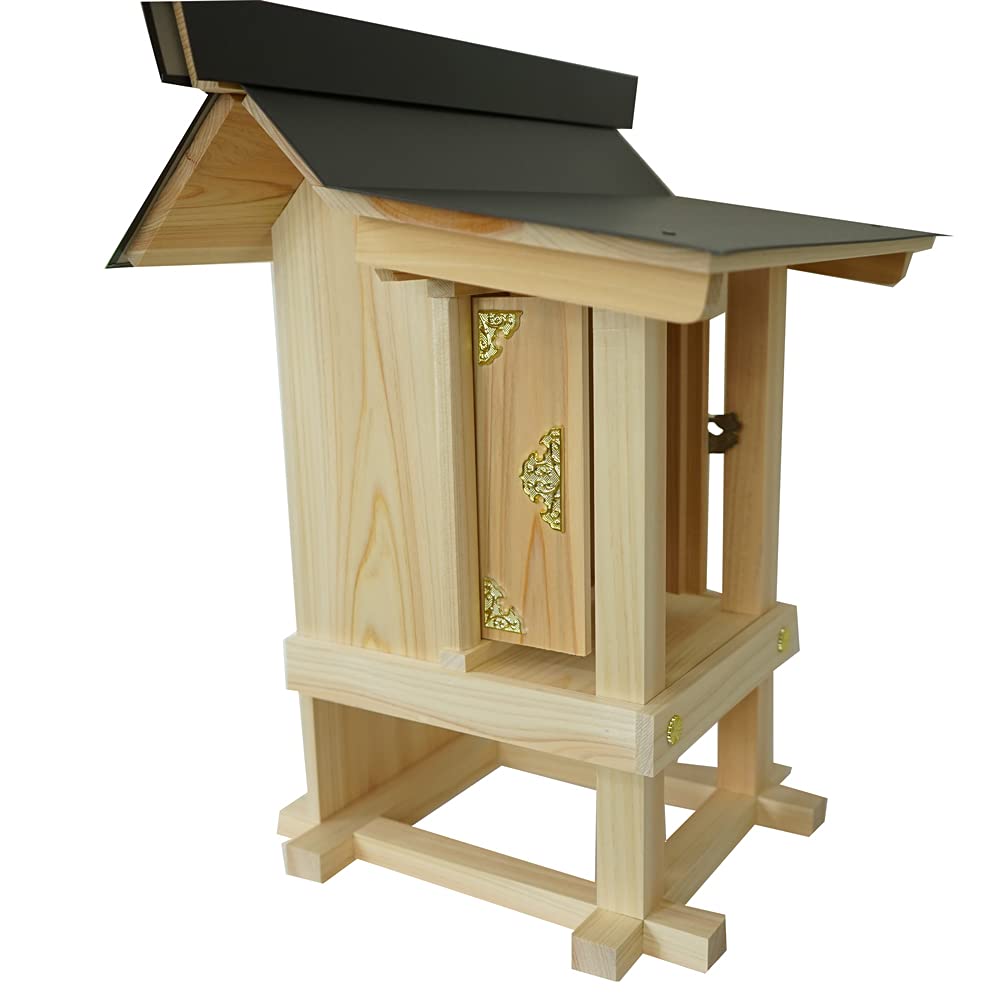 Kamidana no Sato Sanctuar Shinto Zeul Pământului (Mediu) Tablă Cutată Colorată Natural