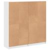 Bookshelf with Doors White 136 X 37 X 142 Cm Engineered Wood