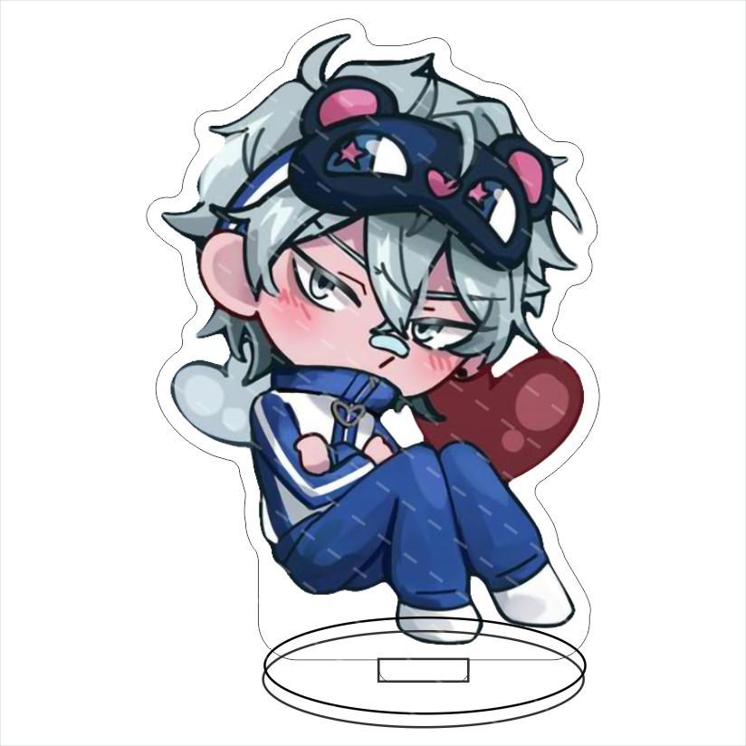 Alien Stage Japanese Anime Peripherals Q Version Acrylic Stand Collectible Table Ornaments Creative Birthday Gifts For Friend Plaything
