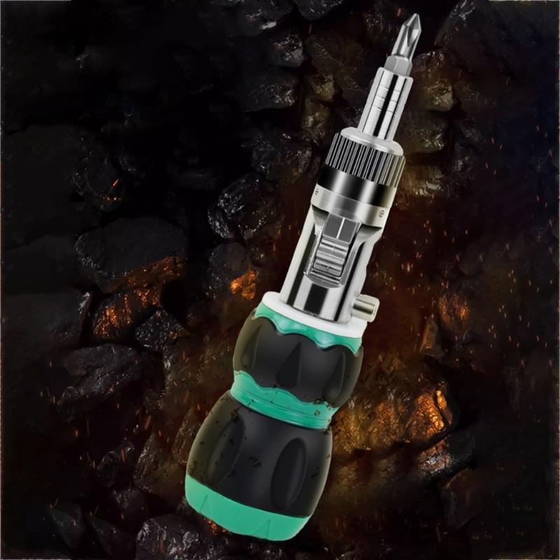 Multiuse Screwdriver Set With Steel Bits And Magnetic Tip For Efficient Use for Mechanical Automotive Maintenance