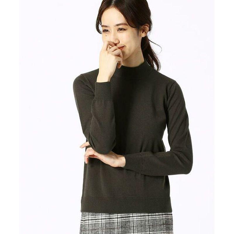 

Sunshine House Autumn and Winter New Arrival Export Daily Order Women s Sweater Mid-round Neck Pure Color Long Sleeves Knitwear Bottoming Shirt Army Green Bust Size 88-96