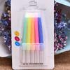 Exquisite 8cm Thread Candle Romantic Birthday Party Decor Golden Silver Color Creative Paraffin Wax Candles