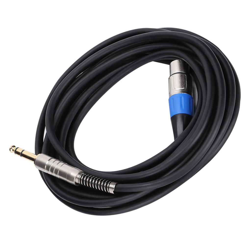 XLR Female To 6.35mm Cable Large 3‑Core Balanced Signal Interconnect Cable for Microphones Amplifier Speaker