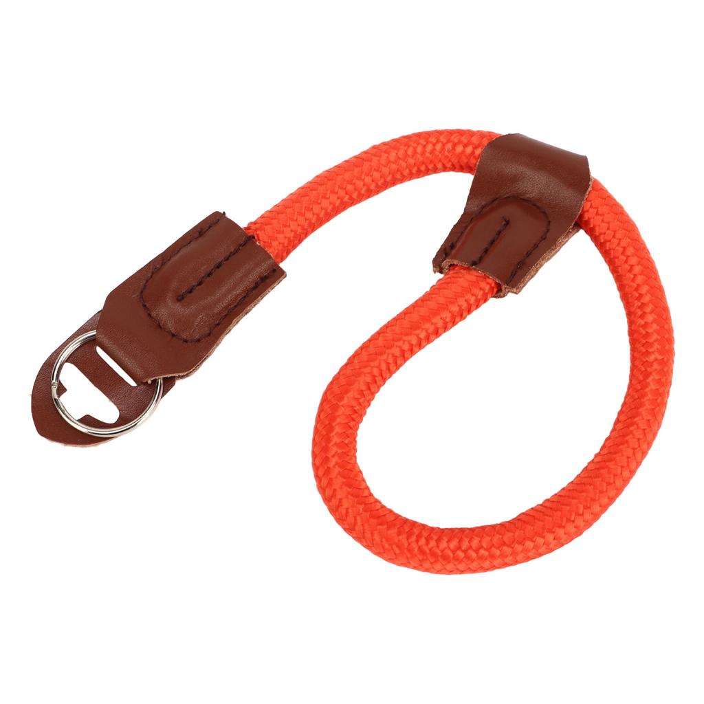 Camera Wrist Strap Round Rope Quick Release Camera Hand Strap for DSLR SLR Mirrorless Orange