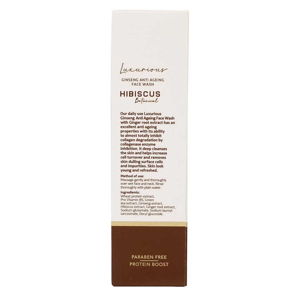Jovees Herbal Luxurious Ginseng Anti Ageing Face Wash 200ml For Brightening Skin And Improving Texture