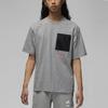 Men's Nike Alphabet Printing Logo Round Neck Short Sleeve Gray T-Shirt DM3103-010