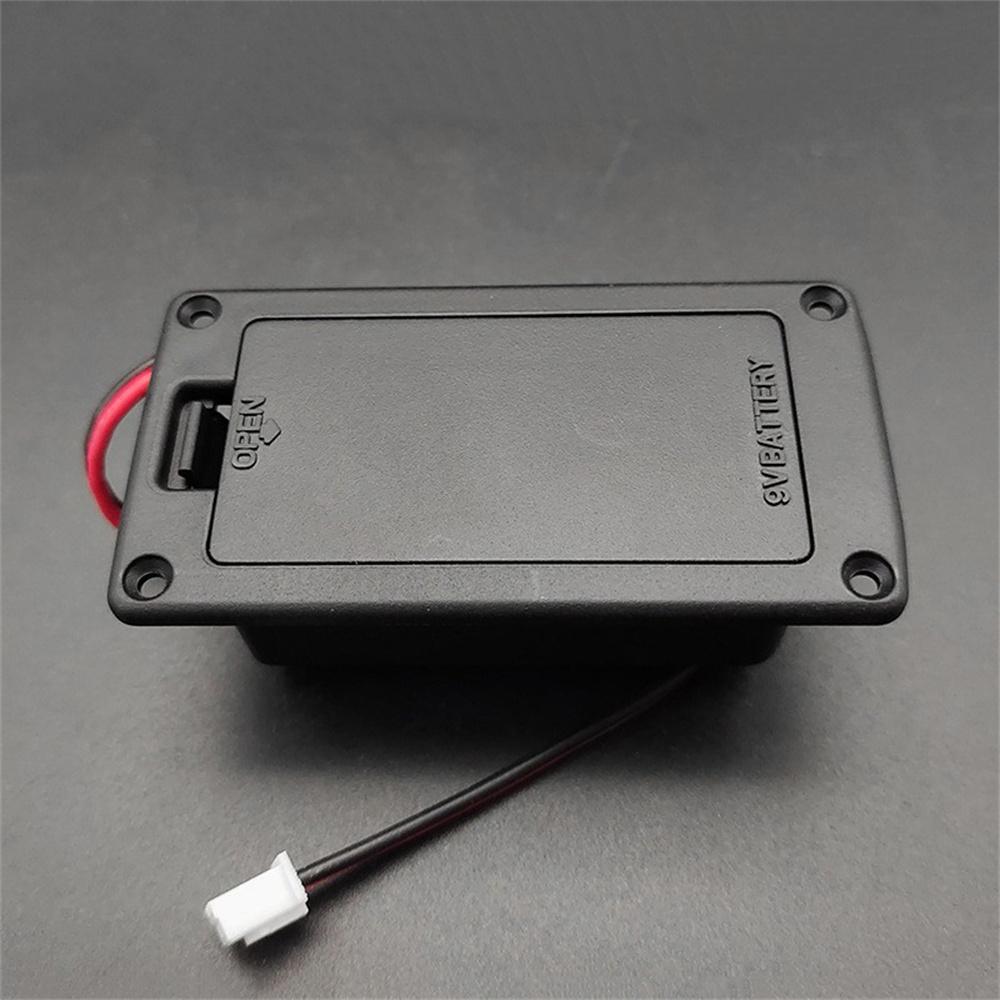 2 Stück 9V Tonabnehmer Batteriehalter Box Fachabdeckung Boxgehäuse Für Akustikgitarre