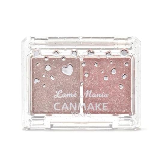 Canmake Lame Mania 02 2.7g Eye Shadow Lame Shadow Shine Shine Pearl 2 Color Eye Shadow Pastel Pink