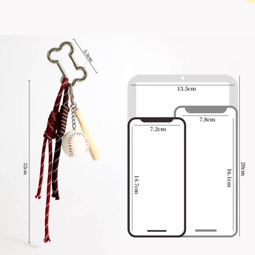 Neue Baseball Tennis Golf Schlüsselanhänger Handgemacht Sportlicher Stil Seil Schlüsselanhänger DIY Paar Tasche Lanyard Valentinstagsgeschenk