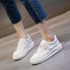 Women Sneakers Big Size 41 Casual Breathable  New High Quality Leather Beige White Female Platform Vulcanized Women Shoes