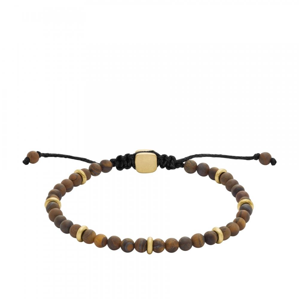 

Мужской браслет Fossil Merritt Arm Stack с тигровым глазом и бисером
