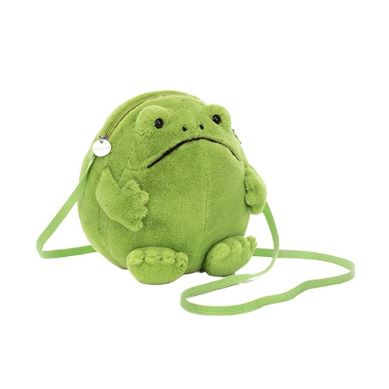 JELLYCAT Amphibious & Crawling Series Ricky Rain Frog Bag Fun Doll Plush Doll 17cm high