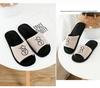 Jujia Autumn/Winter Warm Cotton Open-Toe Slippers for Men and Women
