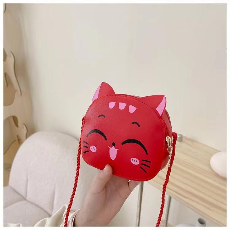 Cartoon Umhängetasche süße Katze Kinder Mode Geldbörse Brieftasche Handtasche süße Junge Mädchen Mini Schultertasche