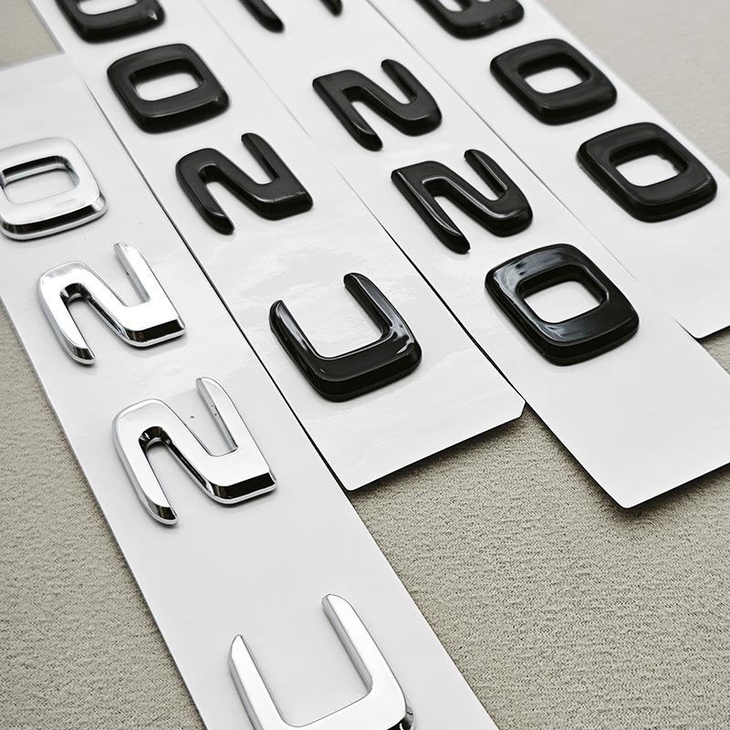 3D ABS Car Letters C200 C220 C250 C300 Logo Rear Trunk Badge Emblem Sticker For Mercedes Benz C Class W201 W202 W203 W204 W205