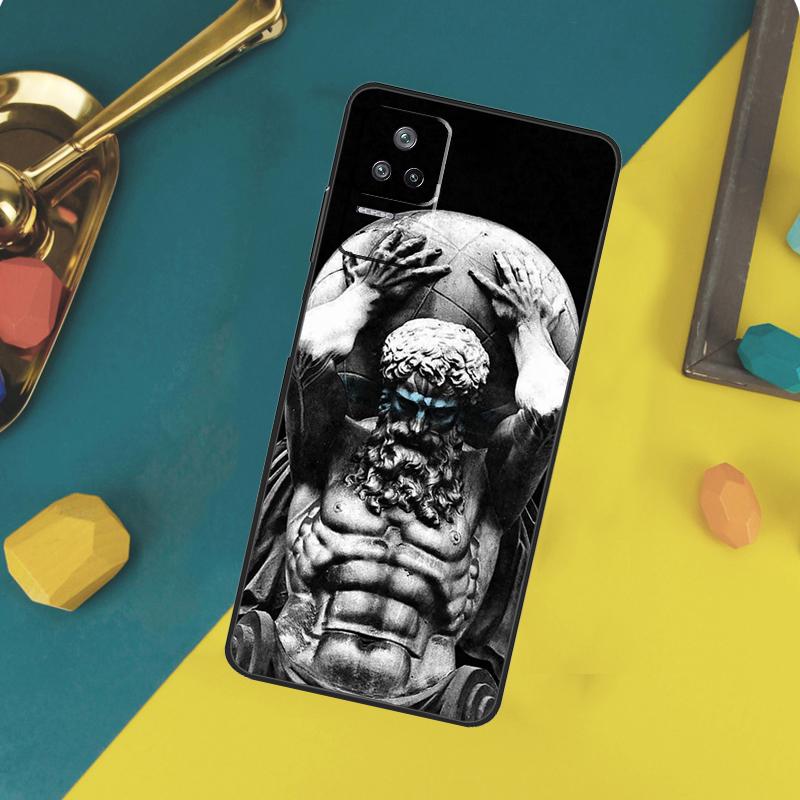 Greek Statue Wearing Hoodie Case For Xiaomi 13T 11T 12T 14T Pro 13 14 15 Ultra POCO X7 Pro X3 X5 X6 F5 F6 M6 Pro Funda