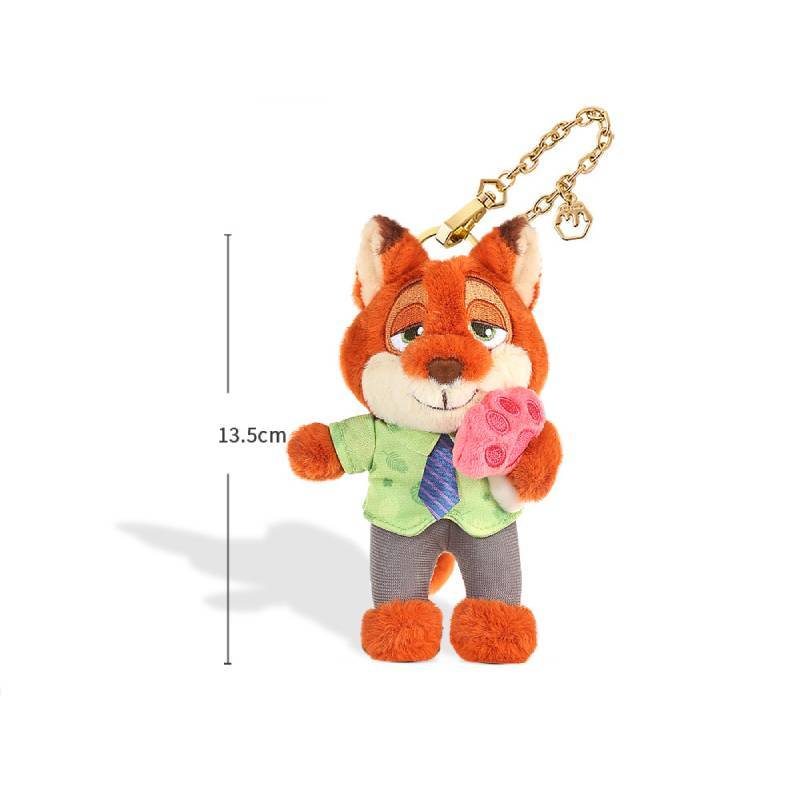 Zootropolis Judy Nick Fox Plush Keychain Cute Backpack Charm For Girls