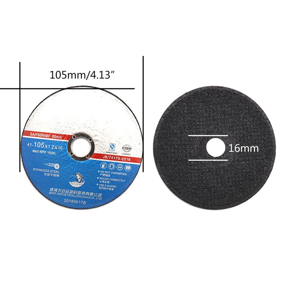 Resin Cutting Disc 10mm Bore Cut Off Wheel Angle Grinder Disc Slice Fiber Reinforced Suitable for Metal Stainless Steel