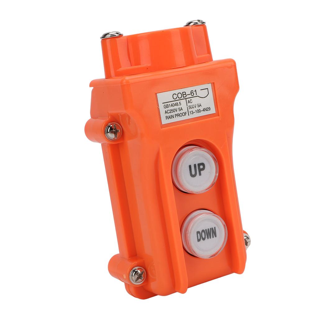 Crane Controller AC250V AC500V 5A Easy To Use Rainproof Small UP Down Hoist Push Button Switch