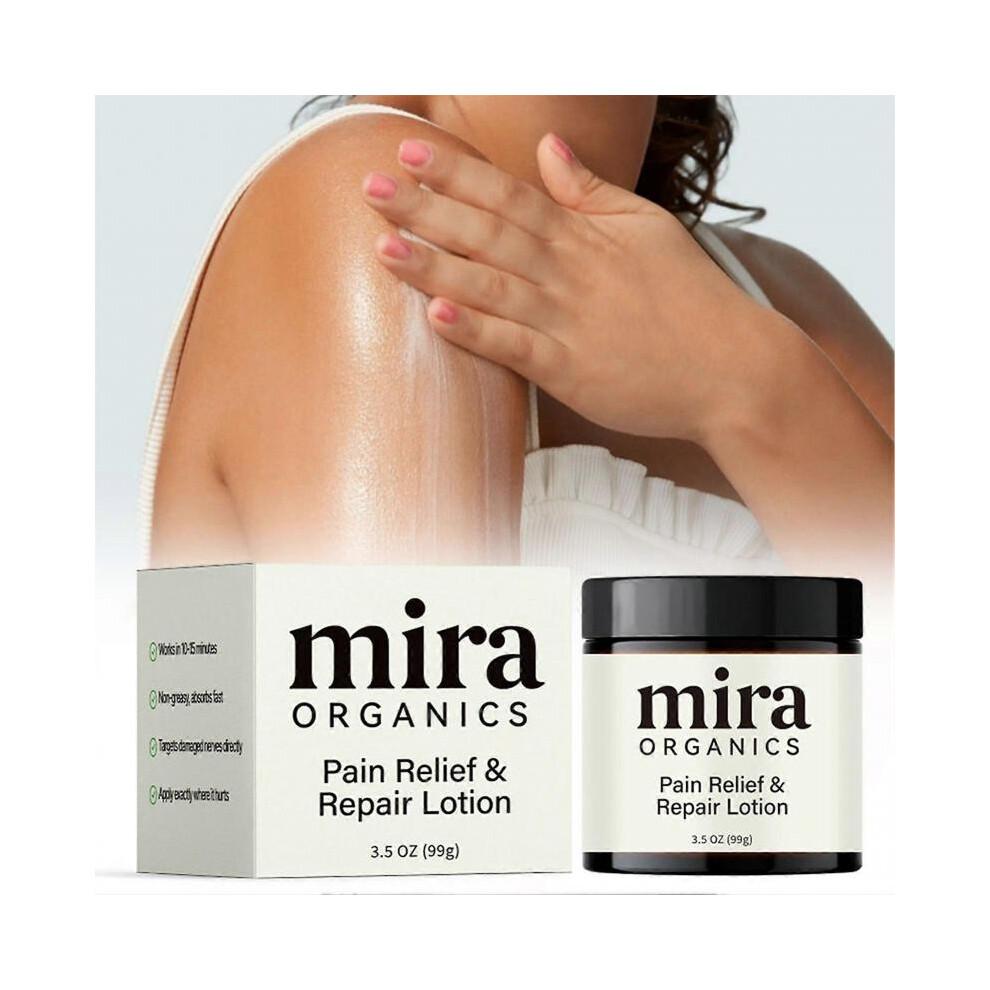 99G Mira Pain Relief Lotion, Professional Skin Repair Cream, Mira Organics Cream,Natural Botanical Blend for All Skin Types