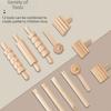 12Pcs Set Safe Eco Friendly Clay Dough Tools DIY Hand Crafted Pressed Clay Toys  Pretend Utensils