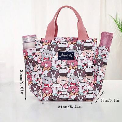 Neue Mehrfachtaschen-Isoliertasche mit großem Fassungsvermögen, Reis-, Büro-Lunchbox-Tasche, Picknick-Lunchbox-Tasche