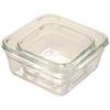 Advanced Door GlassLock Easy-Open Heat-Resistant Glass Container, Square, 400ml (OCST-040E)
