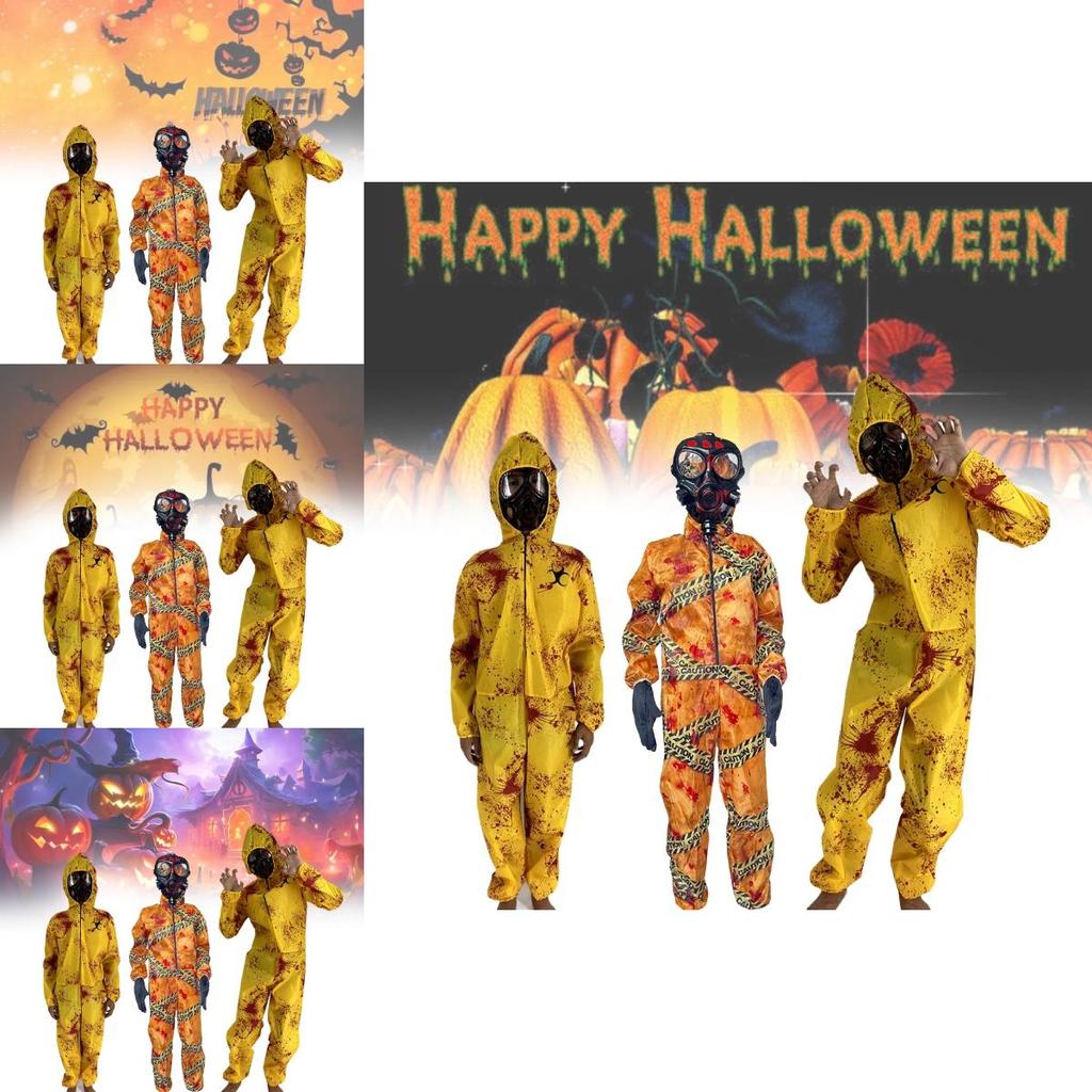 Adult And Kids Cosplay Costume Stylish Zombie Crisis Biohazard Outfit For Parties