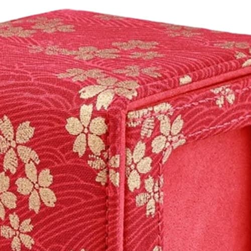 Pinicecore Deck Case, Trading Card Case, Embroidered Card Deck Box, Card Carry Organizer, Vertical Storage with Push Window, Storage Box for Board Gam