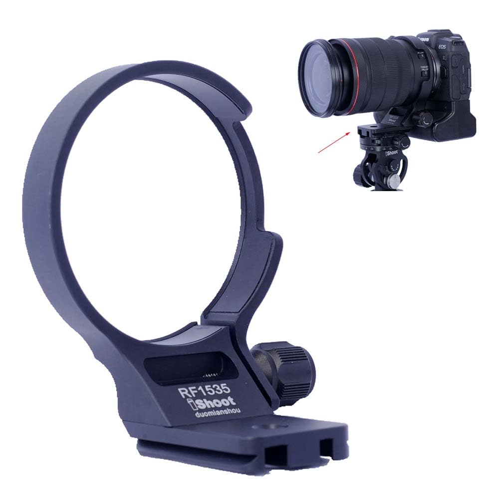 iShoot Camera Lens Ring Tripod Compatible with Canon RF IS USM Lens Support Lens Bracket Tripod Tripod Mount Fit Quick Release Compatible with Tripod