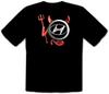 Hyundai Devil Devil Logo Samochodu Czarny T-Shirt -214-