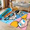 Dexter, Deedee, Mandark Office Carpet Soft Polyester Entrance Carpet Washable Non slip Machine Washa