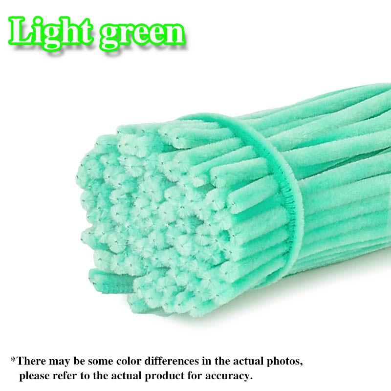 50/100Pcs Chenille Stems Colorful DIY Strips Twist Bar Anvil Wire Plush Strips Handmade Art Materials Toys DIY Craft Supplies