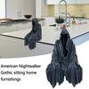 Resin Grim Reaper Sculpture Art Decorative Desk Figure Ornaments Mysterious Man Sitting For Home Desktop Decoration